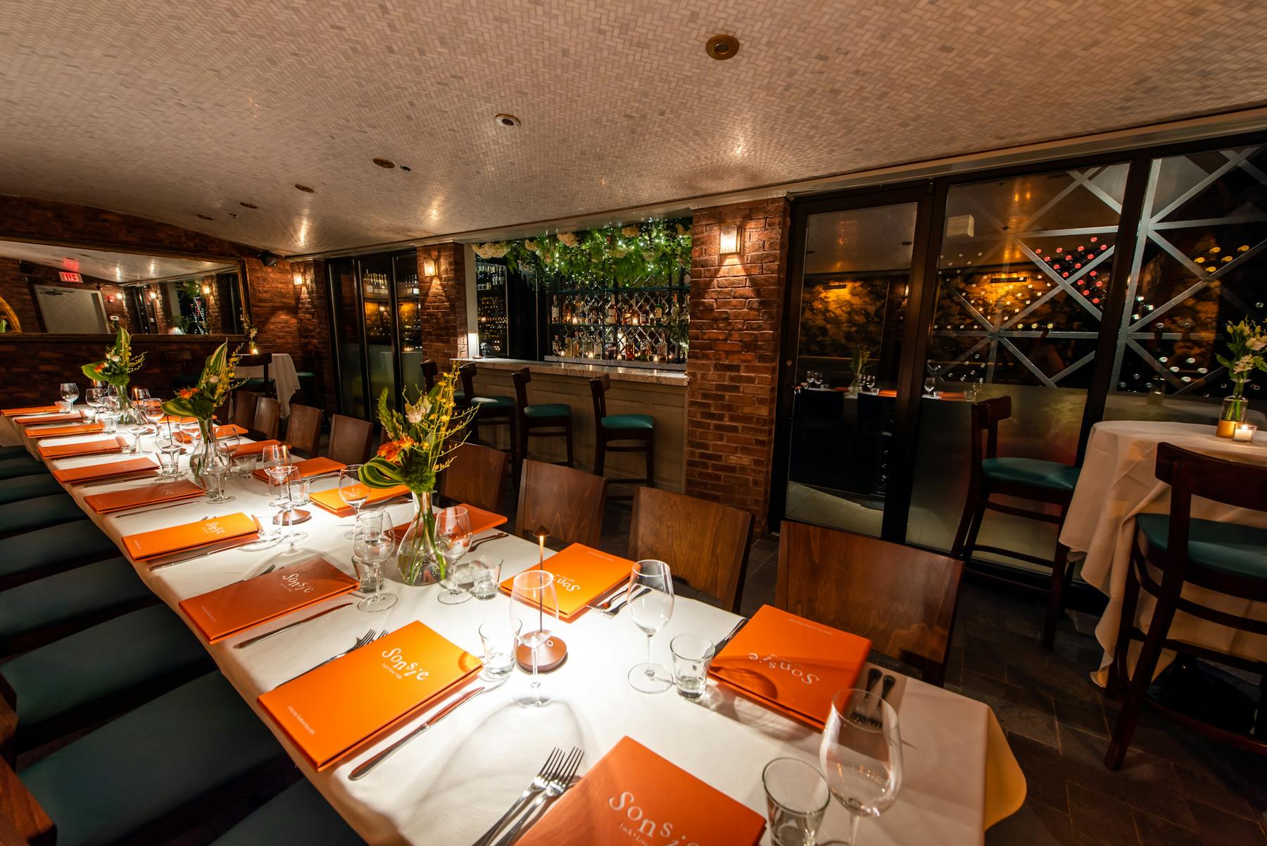 Rochambeau dining room set for a corporate dinner